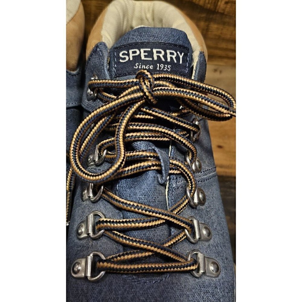 Sperry Blue Canvas/Denim Boots Men’s Size 6 Streetwear Casual Shoes Gum Sole - Picture 8 of 9